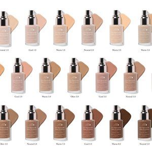 New in Box Fruit Pigmented Water Foundation 100% Pure Cool 1.0 full coverage